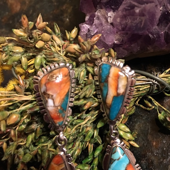 SOLD….Spiny and Sterling earrings - Picture 5 of 8